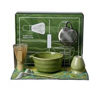 Ensemble De Préparation Matcha 4/7 Pièces, Pinceau À, Bol Exquis, Boîte Avec Fouet, Somptueux Outils Thé Matcha Kit(7pcs Dark Green)