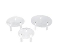 Ensemble de présentoirs ronds en acrylique, 3 pièces, facile à installer, présentoir de bijoux rond en acrylique pour bagues, boucles d'oreilles, Mini Figurines