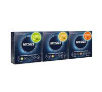 Ensemble de préservatifs MY.SIZE tailles 2, 3, 4-49, 53, 57 mm, 3x3 pièces - la bonne taille pour tout le monde