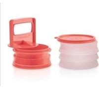 Ensemble de presse et de gardien à hamburger Tupperware 4 x 200 g