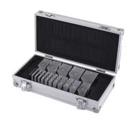 Ensemble de Prisme ophtalmique 16 pièces, boîte en Aluminium for | Unité de prisme en vrac, adaptée à l'examen quantitatif du strabisme et à l'entraînement visuel du strabisme(16)