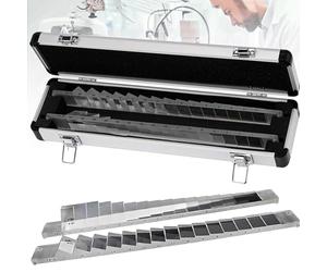 Ensemble de prismes ophtalmiques optiques, barres de prisme horizontales et verticales avec étui en aluminium pour l'enseignement scientifique et la recherche optique
