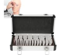 Ensemble de prismes ophtalmiques optiques, Ensemble de prismess oculaires ophtalmiques, kit de prismes ophtalmiquess avec lentille de 22 pièces et boîte en Aluminium, Aide à l'entraînement