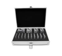 Ensemble de prismes triangulaires d'escalier compensé de 18 pièces, Groupe de prismes ophtalmiques for kit d'examen et de Correction des Yeux d'ésotropie(18 Pieces Set)