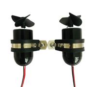 Ensemble de propulseurs de moteur sous-marin, hélices gauche/droite, étanches 4-12 V, supports fixes, paire pour bateau sous-marin bricolage (3-6 V)