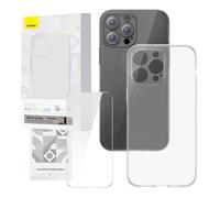 Ensemble de Protection - BASEUS - iPhone 12 Pro - Coque Transparente - Verre Trempé - Résistance aux Chocs