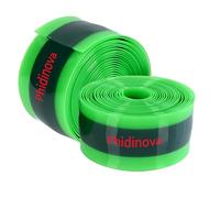 Ensemble de protection contre les crevaisons pour vélo, insert anti-crevaison pour chambres à air, protection ultime pour pneus 700C (Vert + Noir, 23x1,0x2300mm)