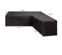 Ensemble De Protection De Canapé Imperméable En Forme De V,Coin De Jardin,Patio,Housse De Meubles De Canapé D'angle En Rotin - Type 286x222x82cm