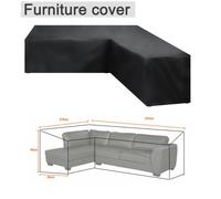 Ensemble De Protection De Canapé Imperméable En Forme De V,Coin De Jardin,Patio,Housse De Meubles De Canapé D'angle En Rotin - Type 270x270x90cm