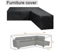 Ensemble De Protection De Canapé Imperméable En Forme De V,Coin De Jardin,Patio,Housse De Meubles De Canapé D'angle En Rotin - Type 286x286x82cm