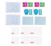 Ensemble de protection d'écran en verre trempé pour caméra d'action avec étui de rangement et chiffon de nettoyage compatible 9 Black Hero 10 Dureté 9H Haute transparence