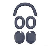 Ensemble de protection en silicone pour bandeau et cache-oreilles conçus pour Sony WH-1000XM6 pour une utilisation à long terme et un nettoyage à long terme (bleu foncé)