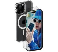 Ensemble de protection - PANZERGLASS - iPhone 16 Pro - Verre trempé - Lot de 3 pièces - Résistant aux rayures