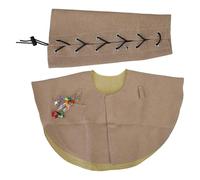 Ensemble de protection pour perroquets avec cape et bras pour les amateurs d'oiseaux avec deux anneaux pour suspendre des jouets et des perroquets