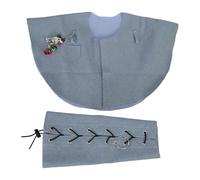 Ensemble de protection pour perroquets avec cape et bras pour les amateurs d'oiseaux avec deux anneaux pour suspendre des jouets et des perroquets