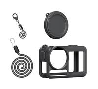 Ensemble de protections en silicone avec capuchons d'objectif et lanière pour Action 5Pro Fit Accessoires Bundles Étui de protection pour caméra d'action