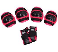Ensemble de Protections pour Enfants : protège-Poignets, coudières, genouillères H108 Nils Rose foncé