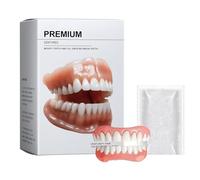 Ensemble de prothèses dentaires haut de gamme amélioré, reliure en silicone souple, dents d'apparence naturelle, ajustement confortable, imperméable et léger (1 Pcs)