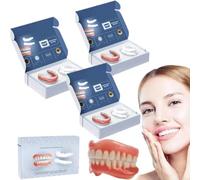 Ensemble de prothèses dentaires personnalisées en silicone de qualité supérieure, ensemble de prothèses dentaires en silicone, prothèse dentaire, kit de regarnissage de prothèse dentaire (3 ensemble)