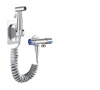 Ensemble de pulvérisateur de bidet à main en acier inoxydable 304, pistolet de pulvérisation, douche, toilettes, robinet de bidet, pulvérisateur, buse de douche autonettoyante, paquet A 4 en 1, 1,5