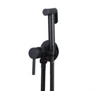 Ensemble de pulvérisateur de bidet en alliage de zinc avec pression réglable, kit de pulvérisation de toilettes à main avec tuyau de 1,5 m et valve d'angle, support mural G1/2 pour hygiène personnelle