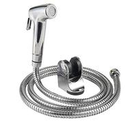 Ensemble de pulvérisateur de bidet portable réglable avec contrôle de la pression de l'eau et tuyau à ressort pour salle de bain électrique portable