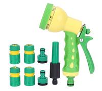 Ensemble de pulvérisateur d'eau de jardin, arroseur haute pression avec 8 modes de pulvérisation, poignée ergonomique, matériau ABS pour arrosage de jardin, lavage de voiture,