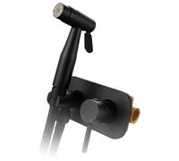 Ensemble de pulvérisateurs de bidet de salle de bain avec vannes mélangeuses chaudes/froides, faciles à installer, pulvérisateurs réglables avec fontaine d'eau chaude