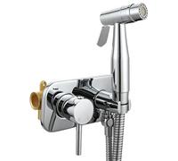 Ensemble de pulvérisateurs de bidet de salle de bain avec vannes mélangeuses chaudes/froides, faciles à installer, pulvérisateurs réglables avec fontaine d'eau chaude