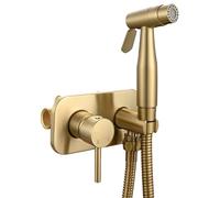 Ensemble de pulvérisateurs de bidet de salle de bain avec vannes mélangeuses chaudes/froides, faciles à installer, pulvérisateurs réglables avec fontaine d'eau chaude