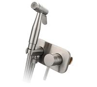 Ensemble de pulvérisateurs de bidet de salle de bain avec vannes mélangeuses chaudes/froides, faciles à installer, pulvérisateurs réglables avec fontaine d'eau chaude