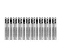 Ensemble de punch en cuir creux professionnel 20pcs en acier en carbone Round Hole Punch Tool pour les ceintures d'artisanat en cuir bricolage (5,5 mm)