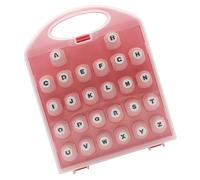 Ensemble De Punch En Papier De Lettre - Outil D'artisanat En Acier Inoxydable, Planche Alphabet, Coupeur | Kit De Poinçonnage a to z Hole, Punchers En Papier Du Scrapbook