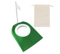 Ensemble de Putting de Golf - Tasse, Sac Non Tissé, Machine d'Aide, Coupe de Trou et Drapeau