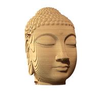 Ensemble de Puzzle 3D CARTONIC - Buddha - Puzzle 3D en Carton - Le Carton se transforme en Une Figure en Relief - Tous Les âges - 79 Piece Cardboard 3D Jigsaw Puzzle