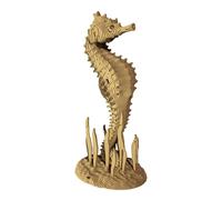 CARTONIC Hippocampe 3D Puzzle en Carton - 109 Pièces, 28 × 14 × 11 cm, matériaux recyclés, kit de Sculpture DIY