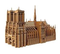 Ensemble de Puzzle 3D CARTONIC - Notre-Dame - Paris - Le Carton se transforme en Une Figure en Relief - Tous Les âges - 165 Pieces Cardboard 3D Jigsaw Puzzle