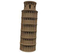 Ensemble de Puzzle 3D CARTONIC - Pisa Tower - Italy - Puzzle 3D en Carton - Le Carton se transforme en Une Figure en Relief - Tous Les âges - 160 Pieces Cardboard 3D Jigsaw Puzzle