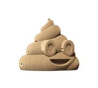 Ensemble de Puzzle 3D CARTONIC - Poop - Puzzle 3D en Carton - Le Carton se transforme en Une Figure en Relief - Tous Les âges - 106 Piece Cardboard 3D Jigsaw Puzzle