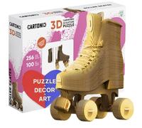 Ensemble de Puzzle 3D CARTONIC - Roller Skates - Puzzle 3D en Carton - Le Carton se transforme en Une Figure en Relief - Tous Les âges - 156 Piece Cardboard 3D Jigsaw Puzzle