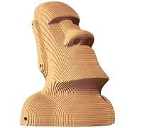 Ensemble de Puzzle 3D CARTONIC - Sculpture de tête Moai - Puzzle 3D en Carton - Le Carton se transforme en Une Figure en Relief - Activité Amusante et captivante