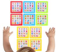 Ensemble de Puzzle à nombres coulissants de 10 pièces - Jouet de Casse-tête | Matériau plastique ABS présentant des motifs de couleurs compacts pour l'apprentissage de la petite enfance, les c