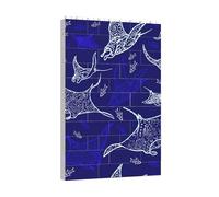 Ensemble de puzzle avec blocs de construction imprimés raies manta et poissons pour le développement du cerveau