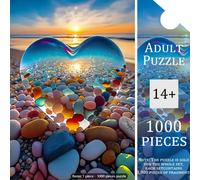 Ensemble de puzzle créatif pour adultes 1000 pièces, puzzle DIY sans couture de haute qualité, défi familial intéressant sans cadre, convient pour un cadeau d'anniversaire, un cadeau de Pâques, une dé