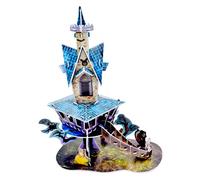 Ensemble De Puzzle D'Halloween 3d Fait À La Main, Jouets Éducatifs Précoces Pour Enfants, Château D'Halloween, Décoration De Librairie D'Halloween