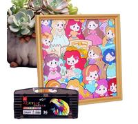 Ensemble de Puzzle, Jouets Éducatifs Coloriage pour Filles, Puzzles à Peindre aux Illustrations de Dessins Animés, pour Maison Voyage Salle De Classe École À La Maison Maternelle Anniversaire