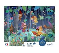 Ensemble de Puzzles 24 Pièces : Elfes et Fées pour Enfants