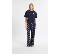Ensemble de pyjama 2 pièces à motifs caniches - Hugy - XS - Marine - Femme - Etam
