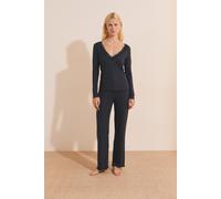Ensemble de pyjama 2 pièces côtelé - Nettie Ml - XL - Encre - Femme - Etam