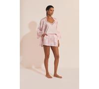 Ensemble de pyjama 3 pièces satiné à motifs fleuris - Olivia - S - Rose - Femme - Etam